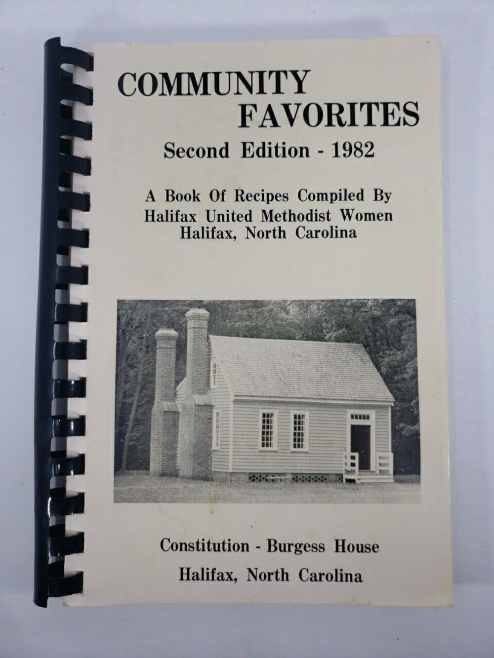 Community Favorites Cookbook 1982 Halifax United Methodist Women Constitution NC